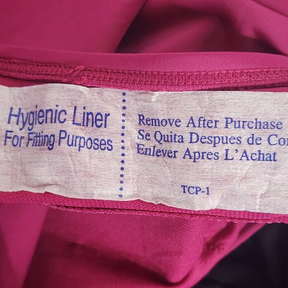 All In Motion Plumb Lilac Grey Blue Stripe Medium Coverage One Piece Swimsuit M - Picture 16 of 16